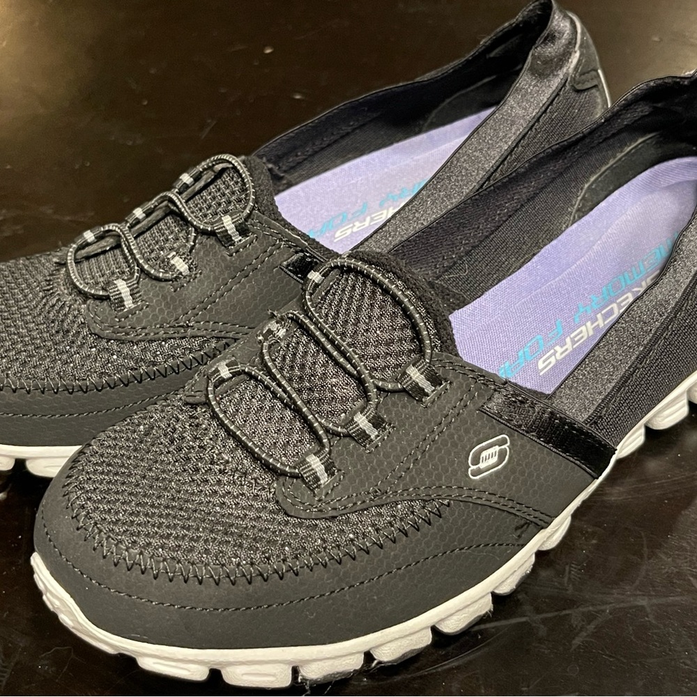 Sketchers Memory Foam Flicker Sparkle Sport Slip … - image 1